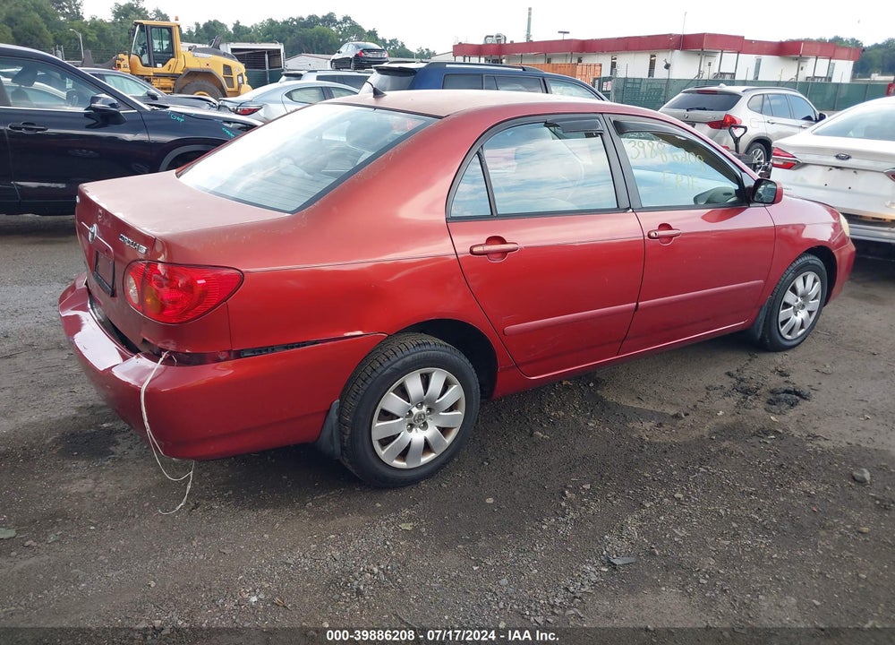 2004 TOYOTA COROLLA LE VIN: 2T1BR32E24C307402