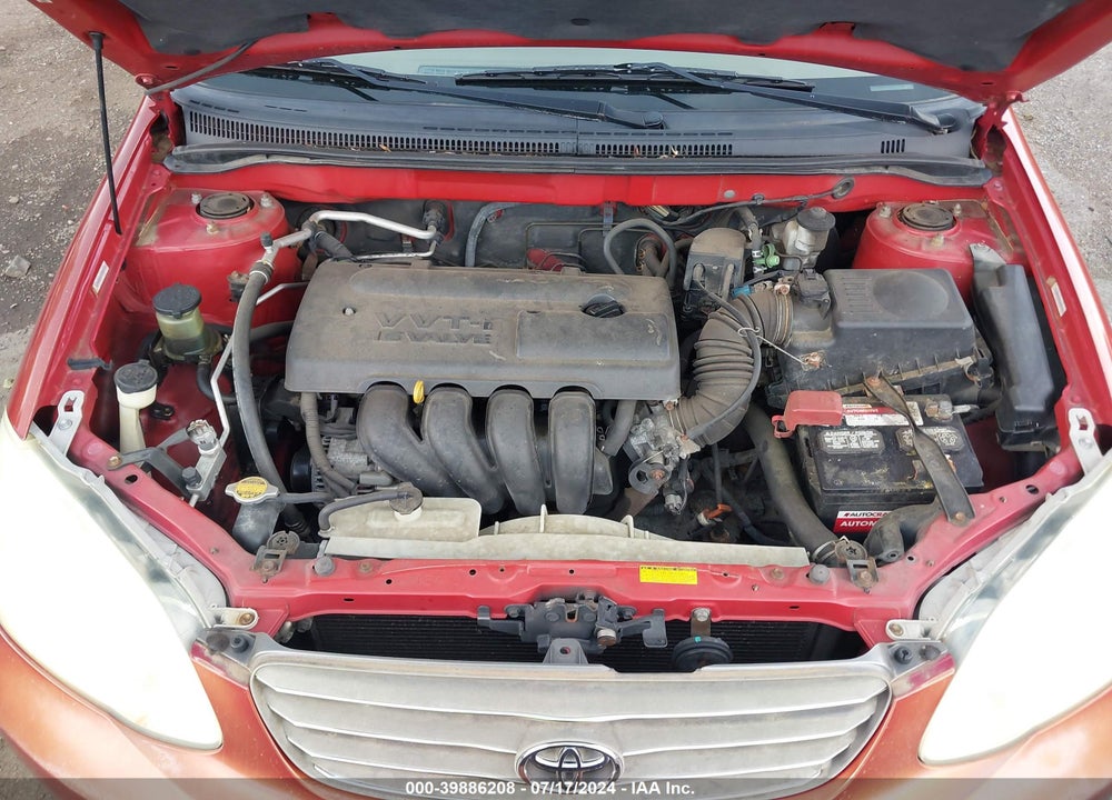 2004 TOYOTA COROLLA LE VIN: 2T1BR32E24C307402