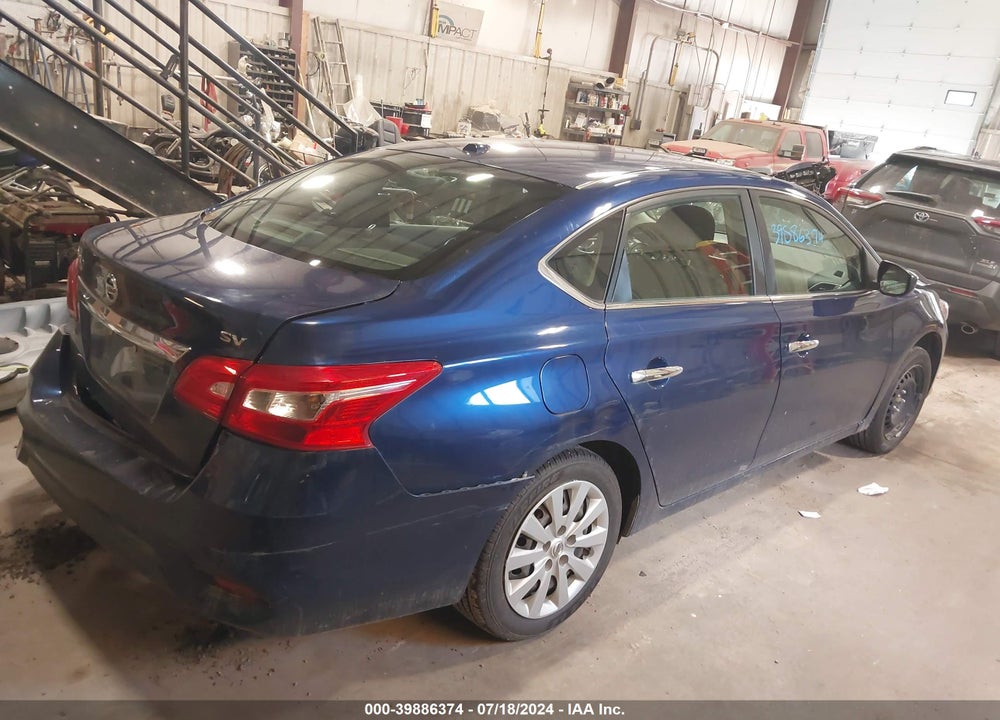 2016 NISSAN SENTRA SV VIN: 3N1AB7AP3GY318944
