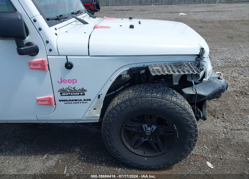 2016 JEEP WRANGLER UNLIMITED SPORT VIN: 1C4BJWDG5GL134351