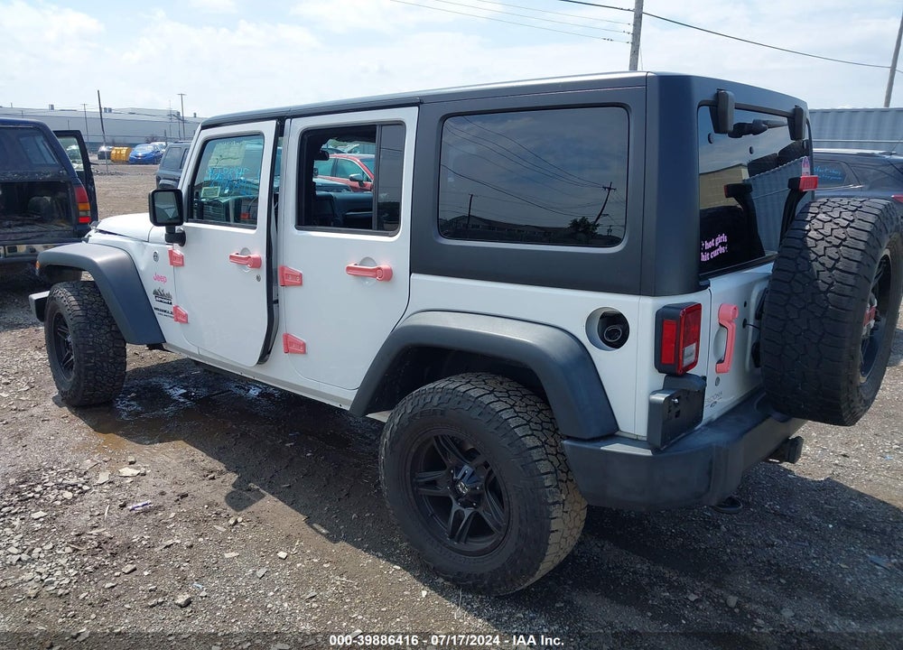 2016 JEEP WRANGLER UNLIMITED SPORT VIN: 1C4BJWDG5GL134351