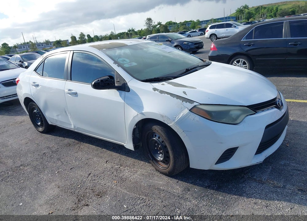 2014 TOYOTA COROLLA LE VIN: 5YFBURHE8EP026988