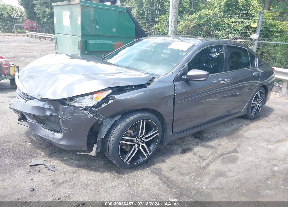 2016 HONDA ACCORD SPORT VIN: 1HGCR2F59GA164872