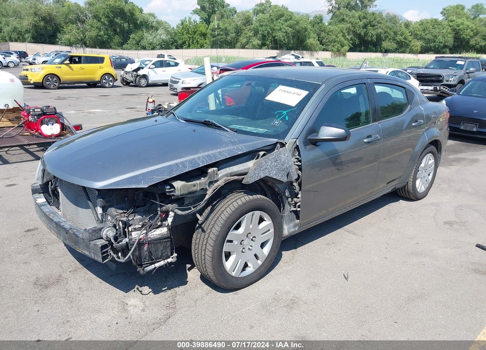 2013 DODGE AVENGER SE V6 VIN: 1C3CDZAG4DN768837