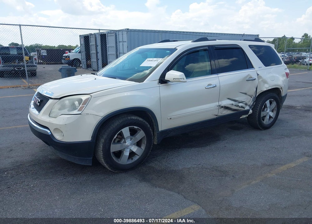 2010 GMC ACADIA SLT-1 VIN: 1GKLRMED1AJ124865