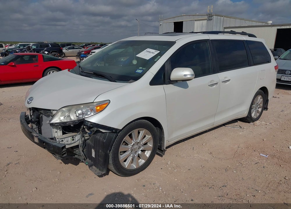 2013 TOYOTA SIENNA LIMITED V6 7 PASSENGER VIN: 5TDYK3DC9DS305941