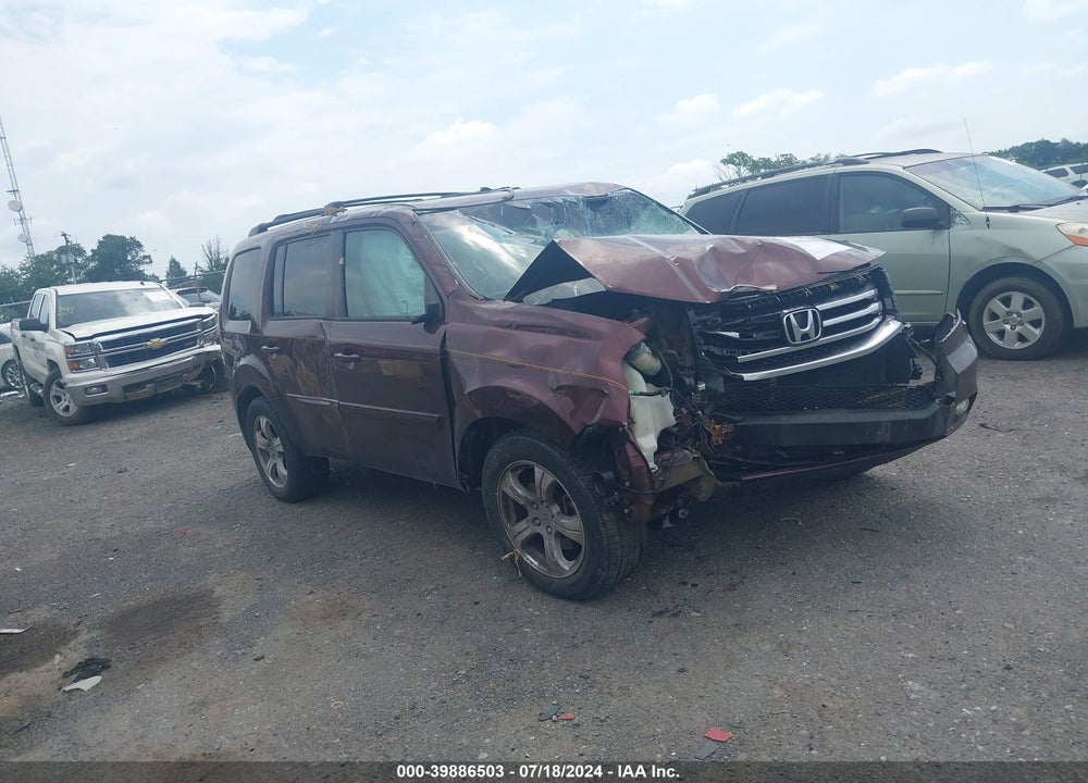 2013 HONDA PILOT EX-L VIN: 5FNYF4H58DB015099