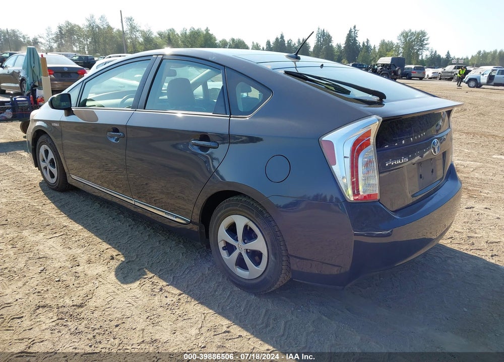 2012 TOYOTA PRIUS FOUR VIN: JTDKN3DU8C1495605