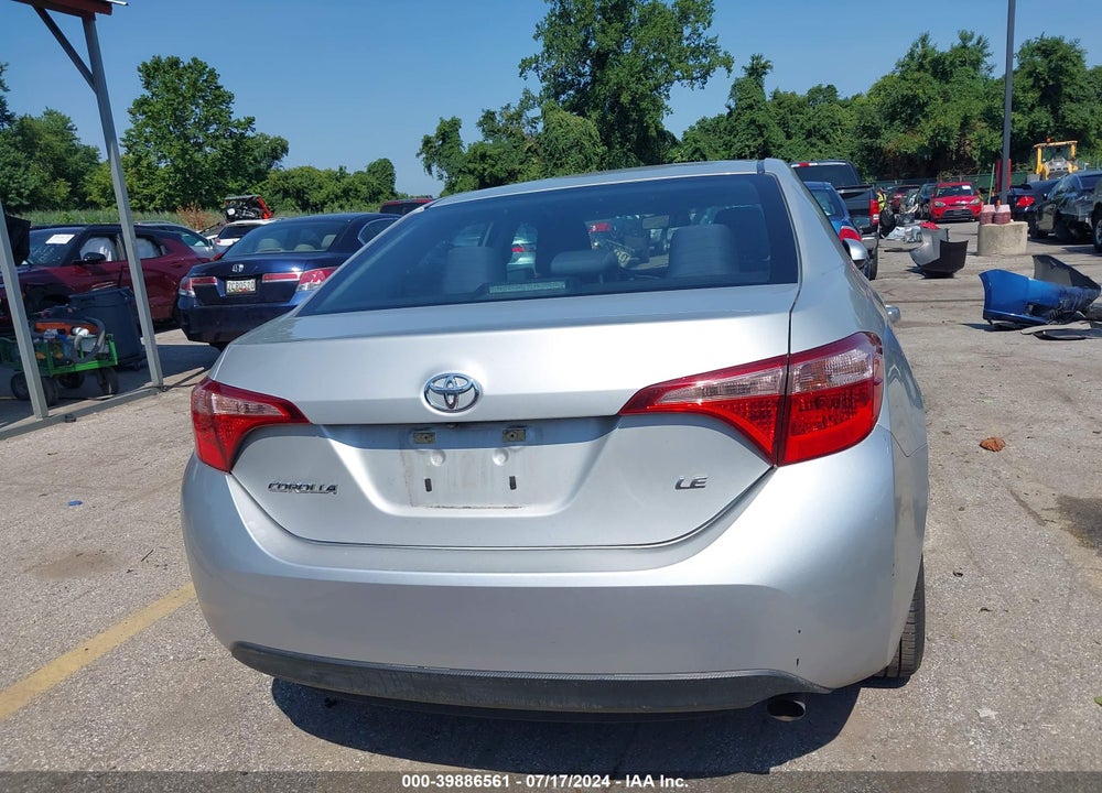 2019 TOYOTA COROLLA LE VIN: 5YFBURHE9KP897801
