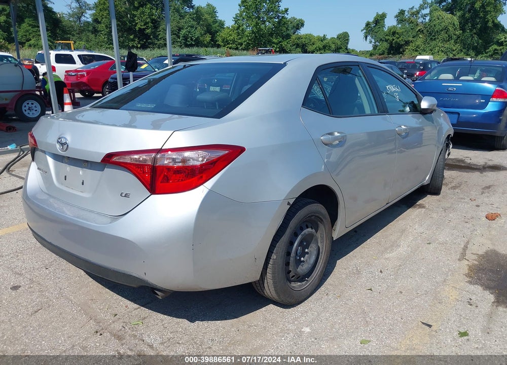 2019 TOYOTA COROLLA LE VIN: 5YFBURHE9KP897801