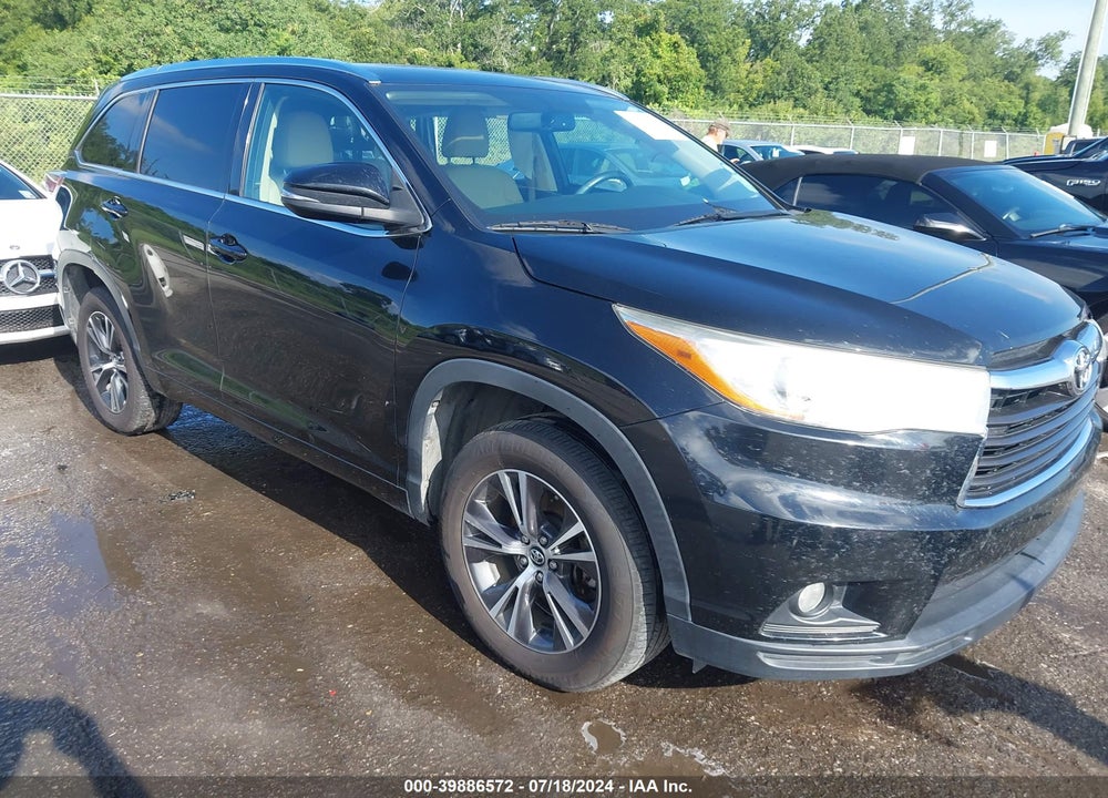 2016 TOYOTA HIGHLANDER XLE V6 VIN: 5TDKKRFH6GS148200