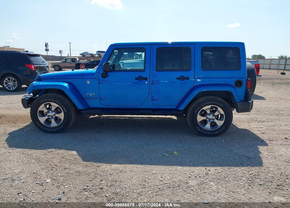2016 JEEP WRANGLER UNLIMITED SAHARA VIN: 1C4BJWEG8GL187690