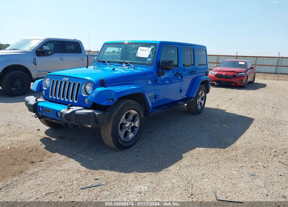 2016 JEEP WRANGLER UNLIMITED SAHARA VIN: 1C4BJWEG8GL187690