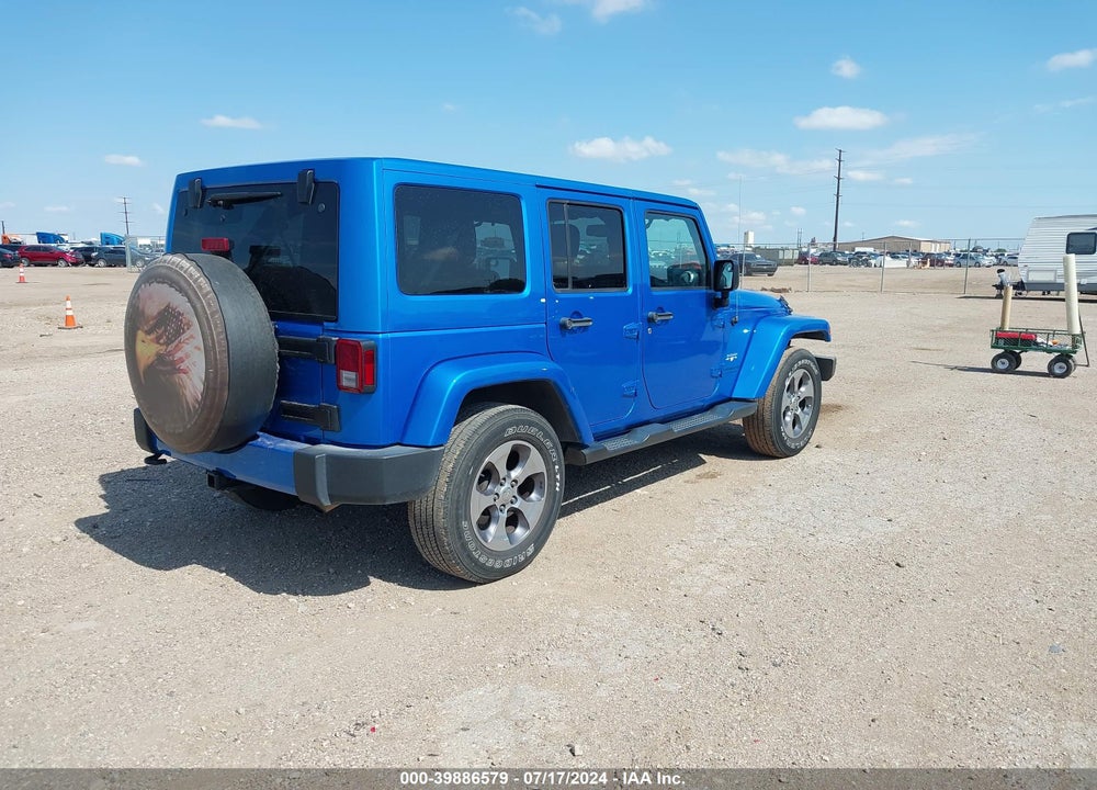 2016 JEEP WRANGLER UNLIMITED SAHARA VIN: 1C4BJWEG8GL187690