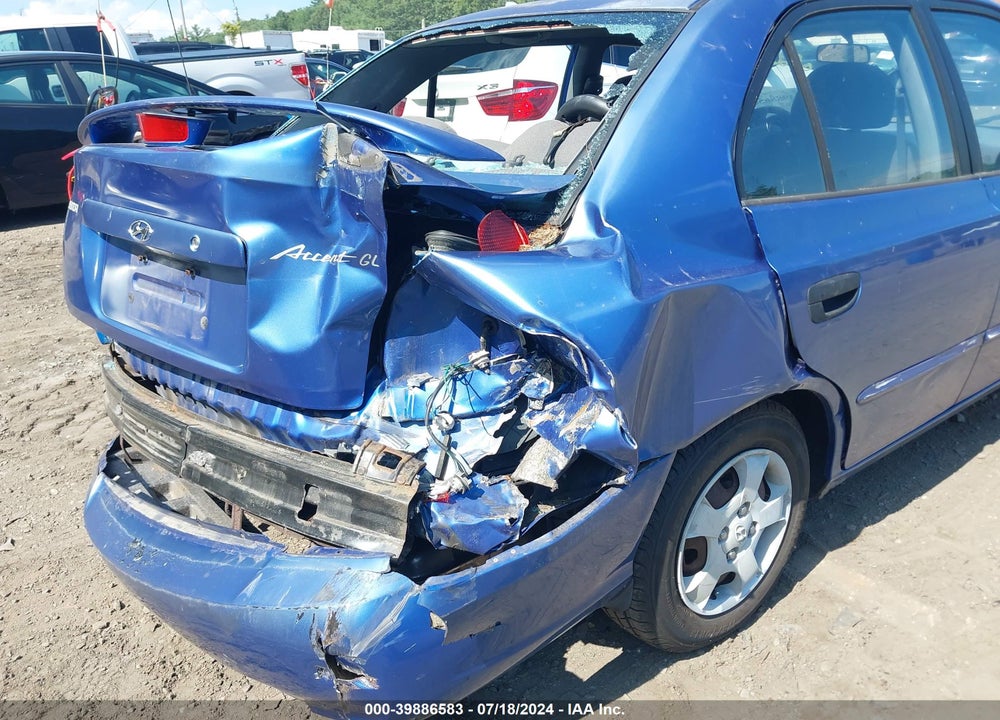 2002 HYUNDAI ACCENT GL VIN: KMHCG45C62U301401
