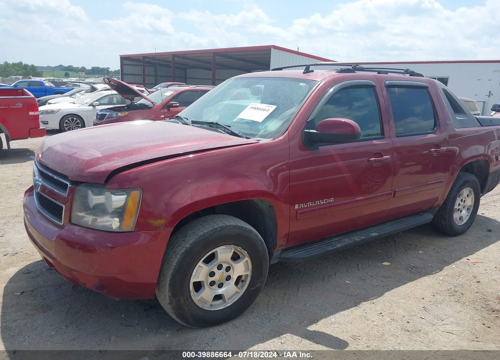 2007 CHEVROLET AVALANCHE 1500 LT VIN: 3GNFK12317G217149