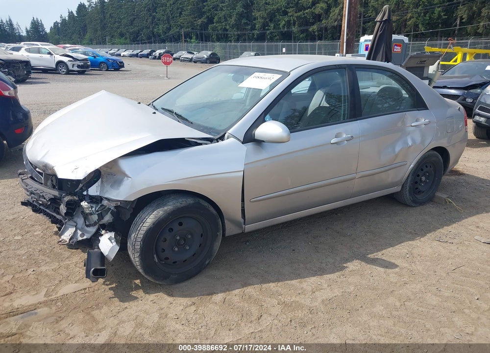 2008 KIA SPECTRA LX VIN: KNAFE121985516070