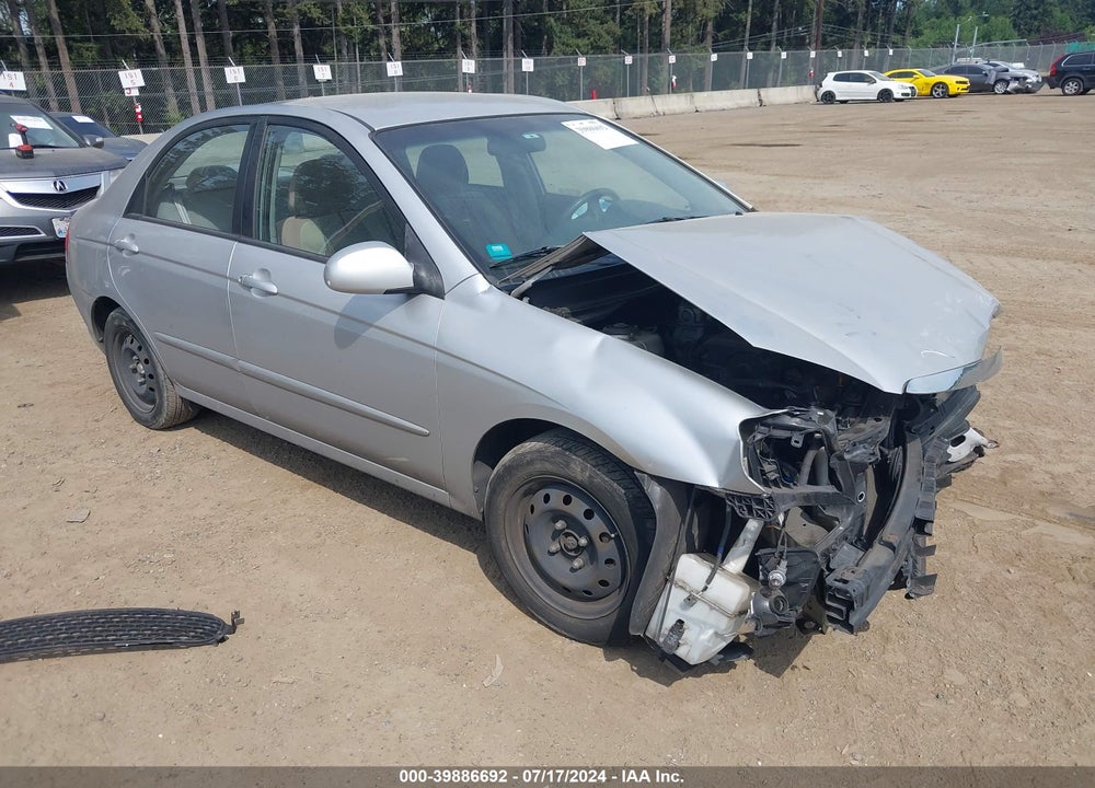2008 KIA SPECTRA LX VIN: KNAFE121985516070