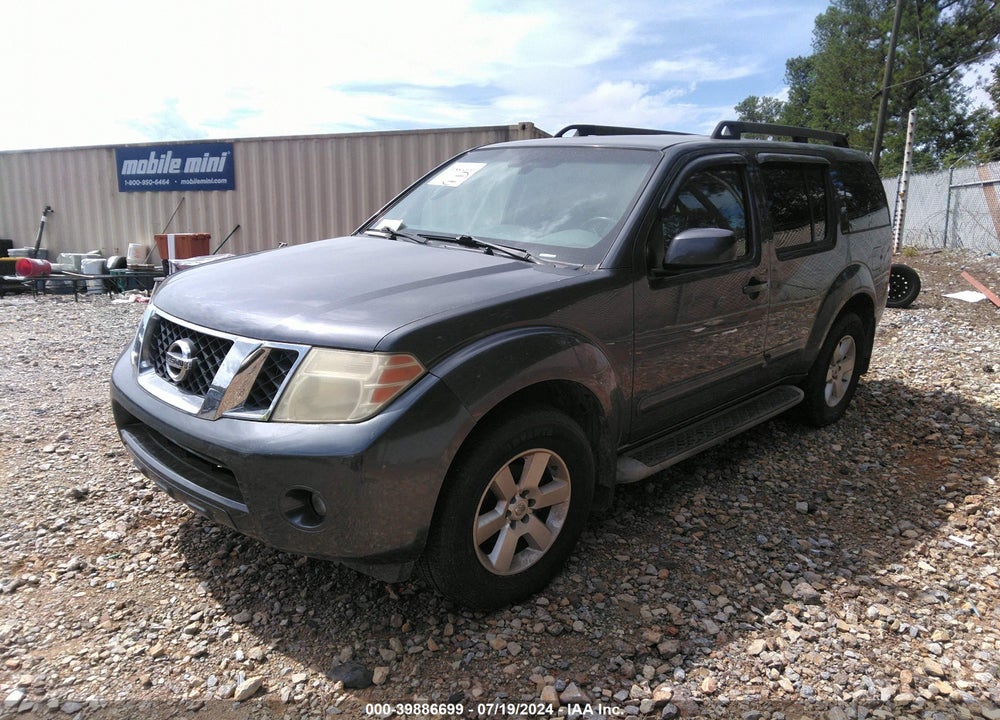 2012 NISSAN PATHFINDER SV VIN: 5N1AR1NB0CC611848