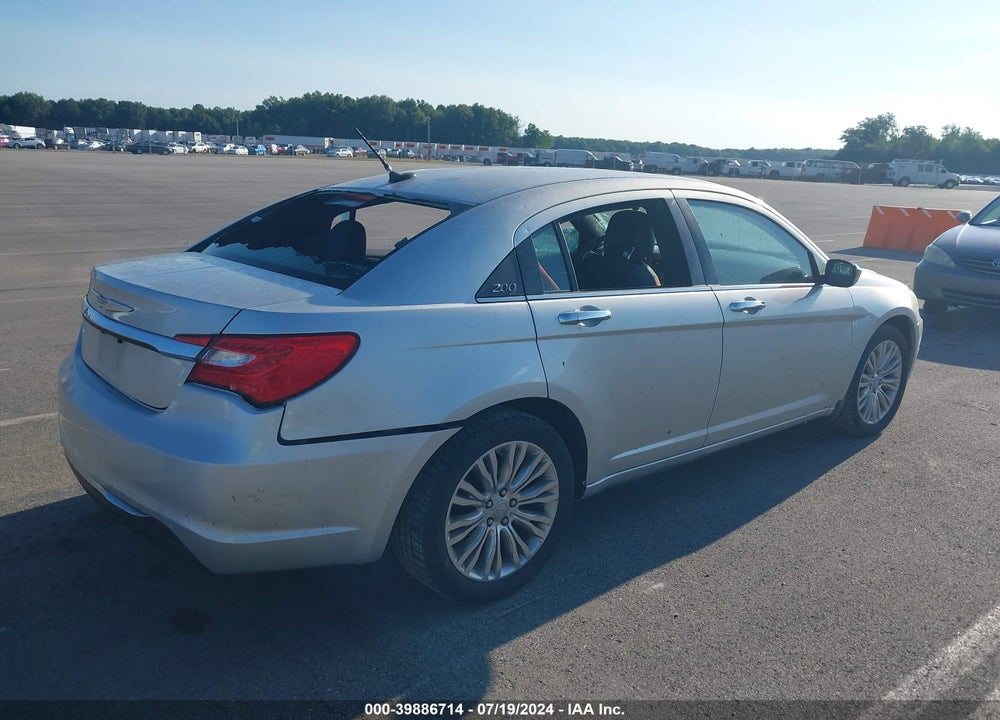2012 CHRYSLER 200 LIMITED VIN: 1C3CCBCG6CN304762