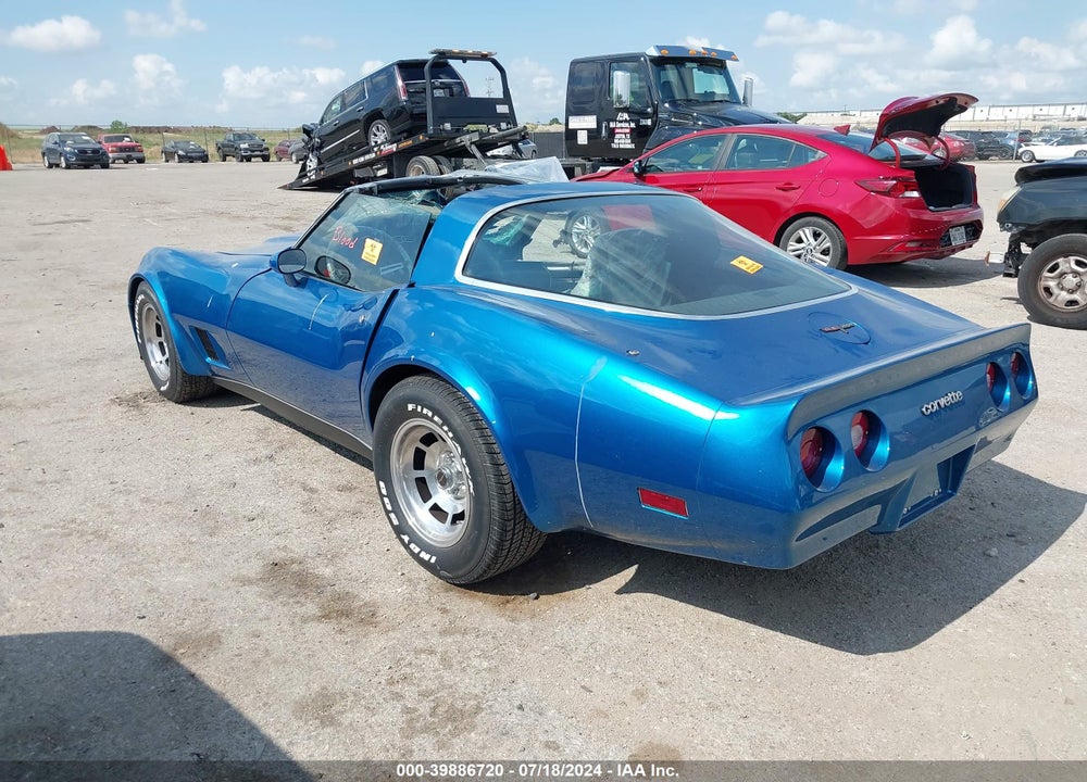 1981 CHEVROLET CORVETTE VIN: 1G1AY8765B5108313