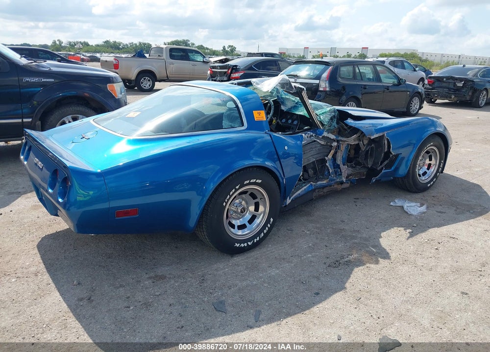 1981 CHEVROLET CORVETTE VIN: 1G1AY8765B5108313