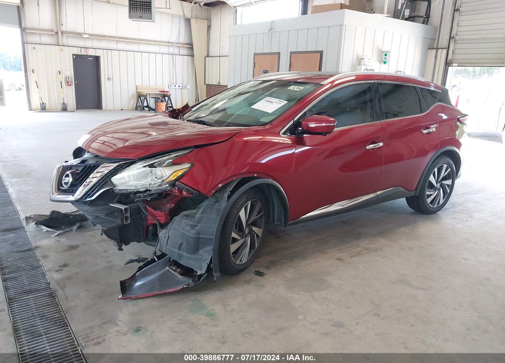 2015 NISSAN MURANO PLATINUM VIN: 5N1AZ2MG5FN231156