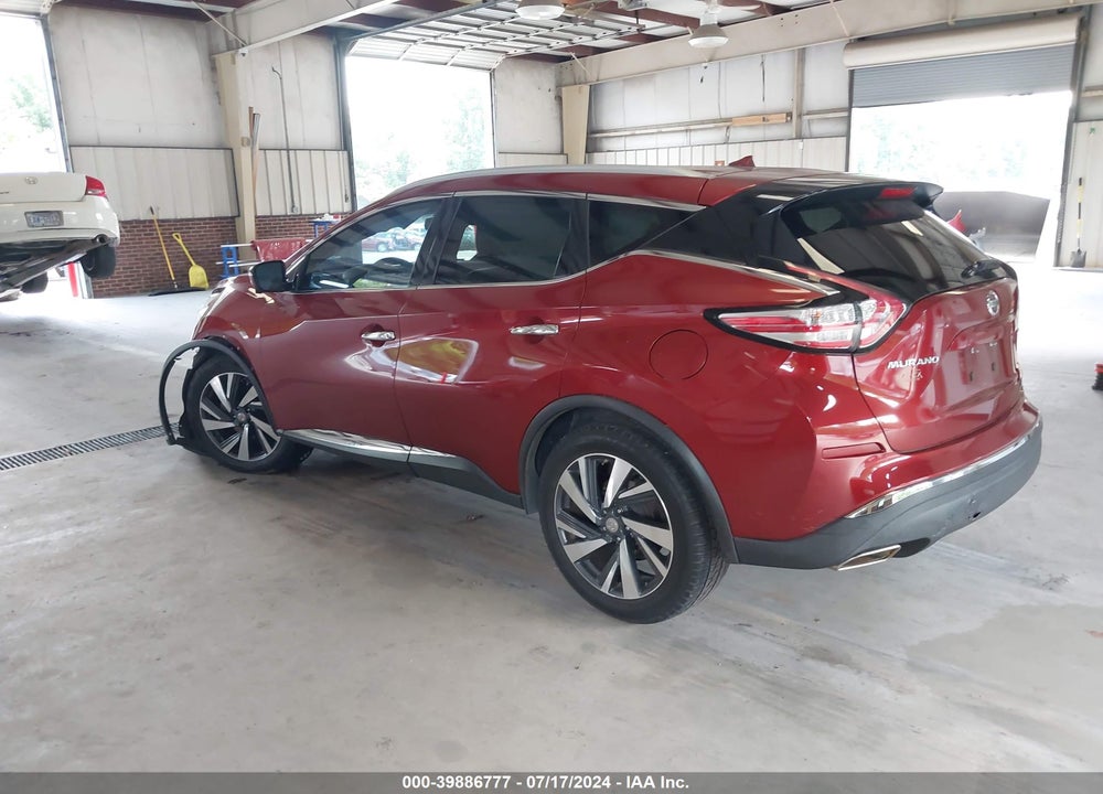 2015 NISSAN MURANO PLATINUM VIN: 5N1AZ2MG5FN231156