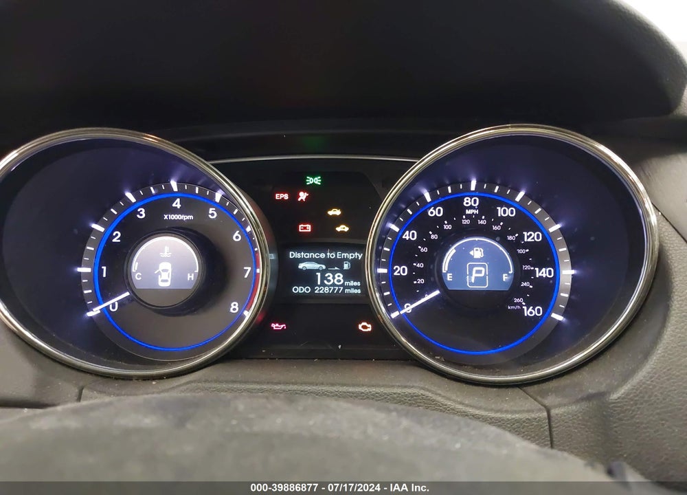 2011 HYUNDAI SONATA SE VIN: 5NPEC4ACXBH129320