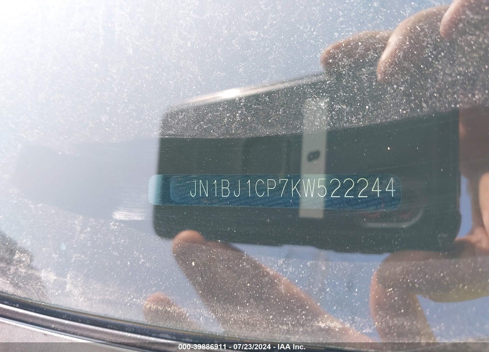 2019 NISSAN ROGUE SPORT VIN: JN1BJ1CP7KW522244