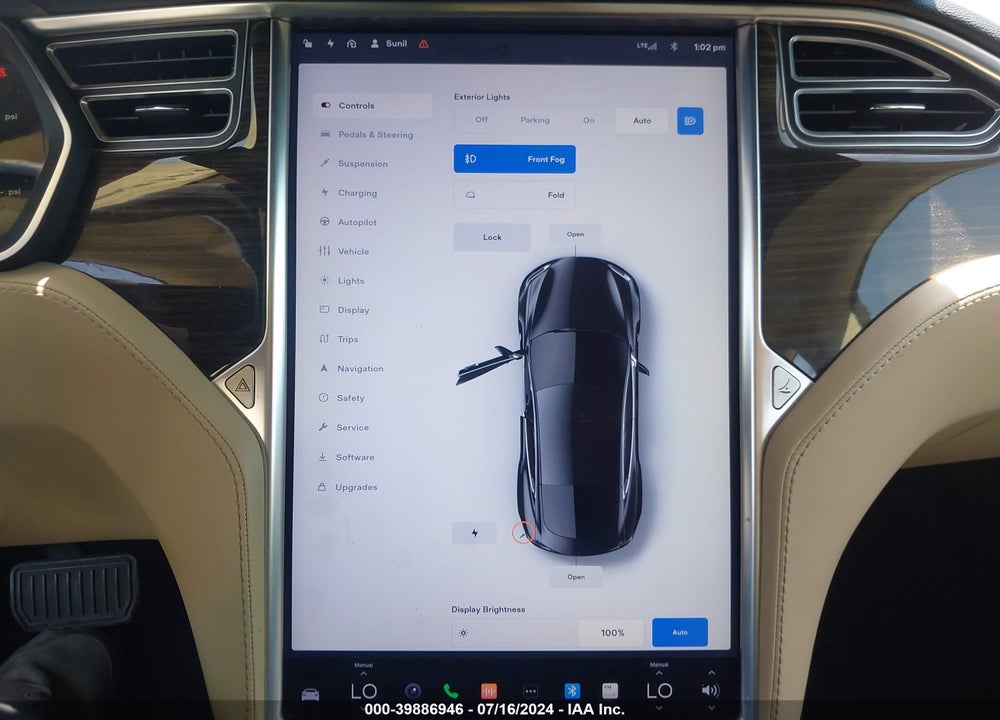 2015 TESLA MODEL S 60/70/85 VIN: 5YJSA1H11FF082503
