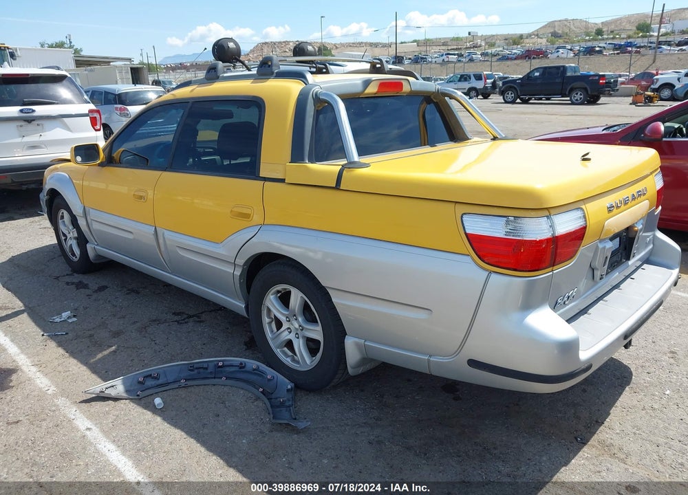 2003 SUBARU BAJA VIN: 4S4BT61C237100393