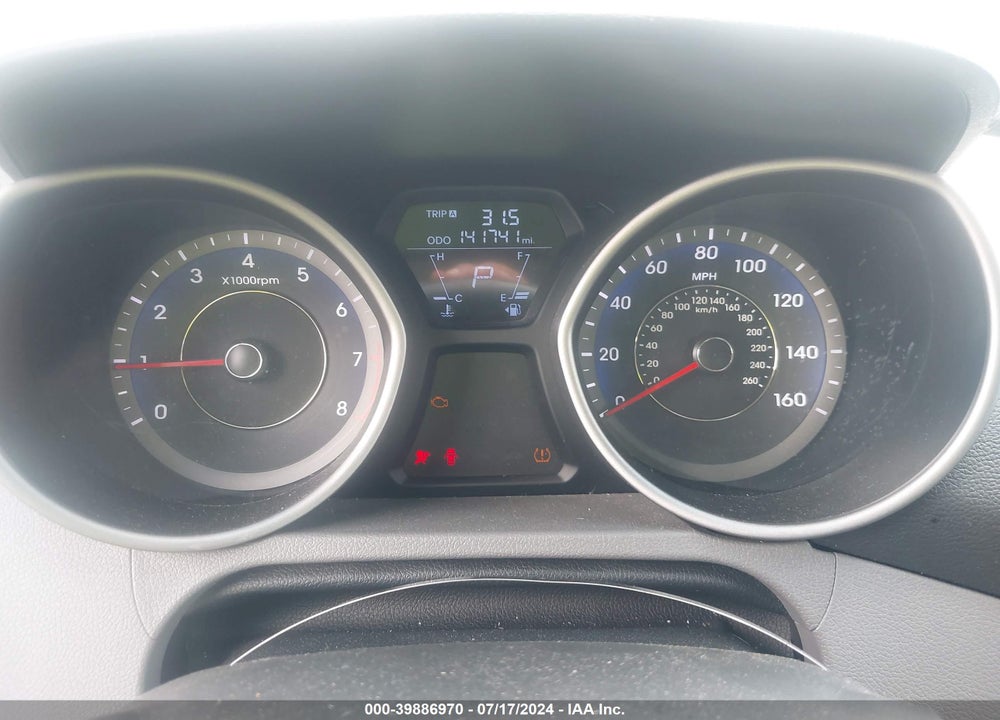 2012 HYUNDAI ELANTRA LIMITED (ULSAN PLANT) VIN: KMHDH4AE3CU466641