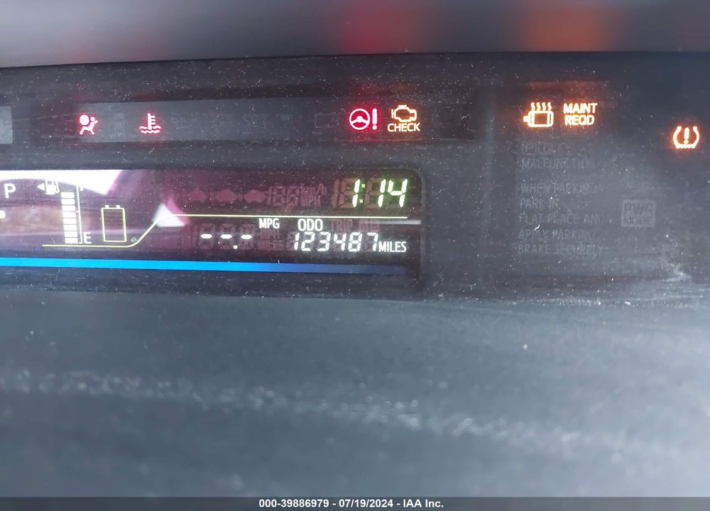2012 TOYOTA PRIUS V TWO VIN: JTDZN3EU9C3042224