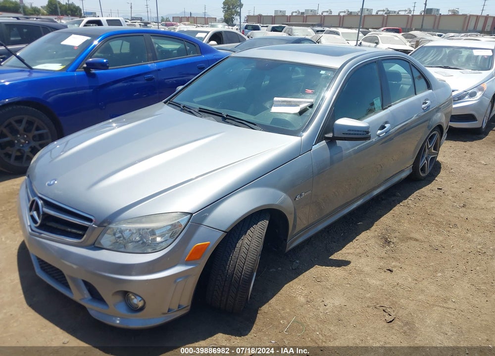 2011 MERCEDES-BENZ C 63 AMG VIN: WDDGF7HB6BF537778