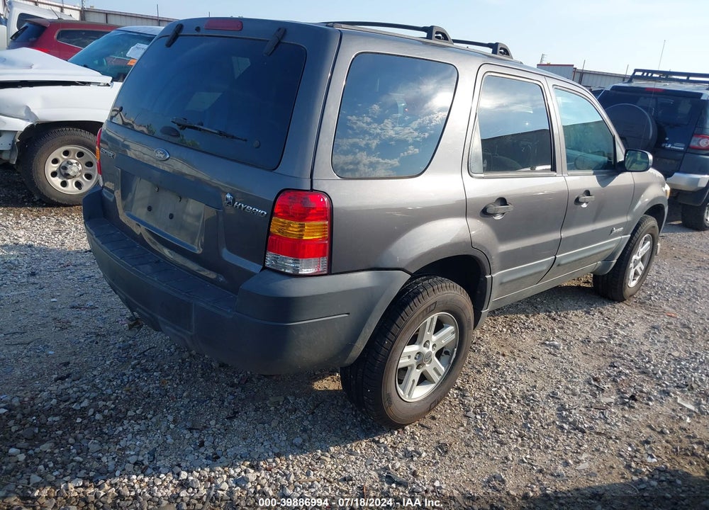2006 FORD ESCAPE HYBRID VIN: 1FMYU95H06KB89560