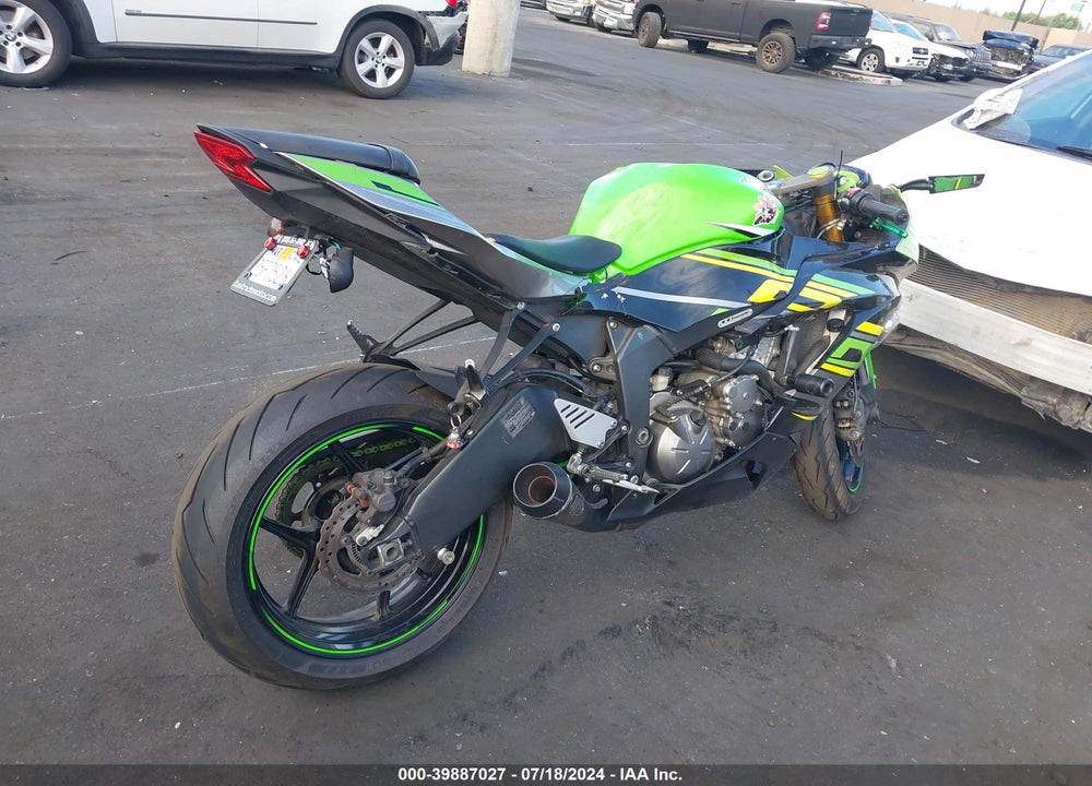 2015 KAWASAKI ZX636 E VIN: JKBZXJE15FA015869
