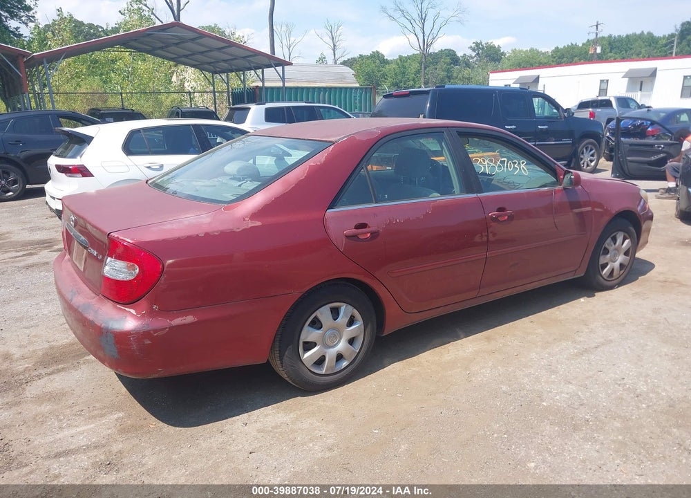2002 TOYOTA CAMRY LE VIN: 4T1BE30K12U555639