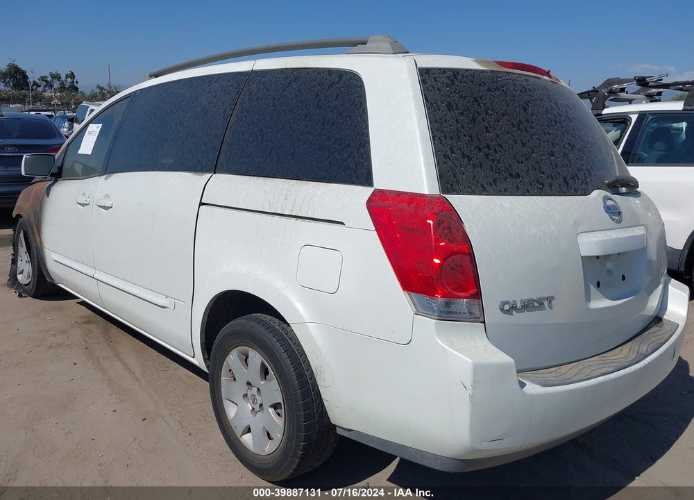 2006 NISSAN QUEST 3.5 VIN: 5N1BV28U16N112438