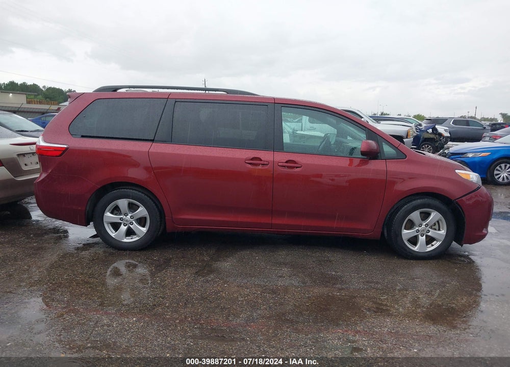 2016 TOYOTA SIENNA LE 8 PASSENGER VIN: 5TDKK3DC5GS752633
