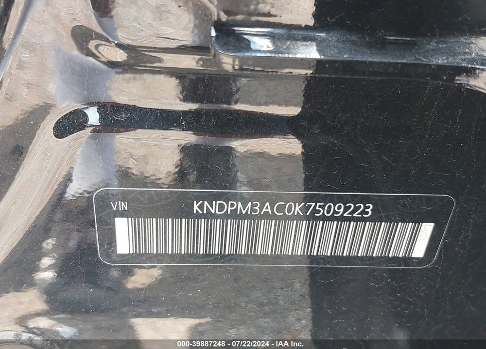 2019 KIA SPORTAGE LX VIN: KNDPM3AC0K7509223
