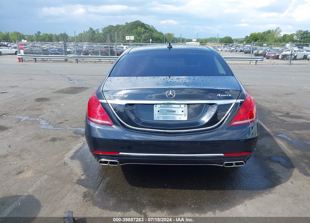 2015 MERCEDES-BENZ S 550 4MATIC VIN: WDDUG8FB3FA133591