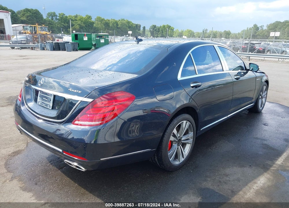 2015 MERCEDES-BENZ S 550 4MATIC VIN: WDDUG8FB3FA133591