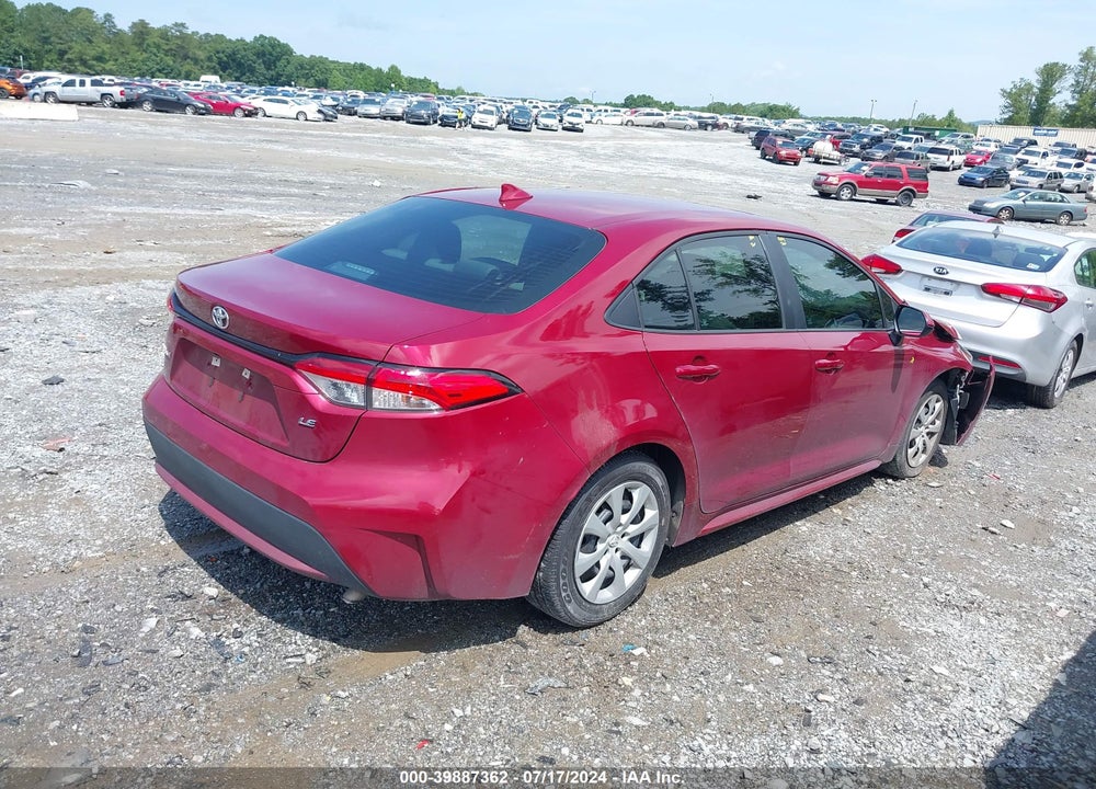2022 TOYOTA COROLLA LE VIN: 5YFEPMAE0NP386614