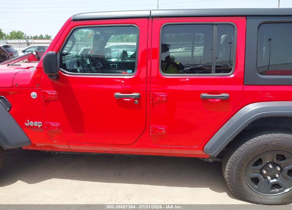 2018 JEEP WRANGLER UNLIMITED SPORT 4X4 VIN: 1C4HJXDN7JW298981