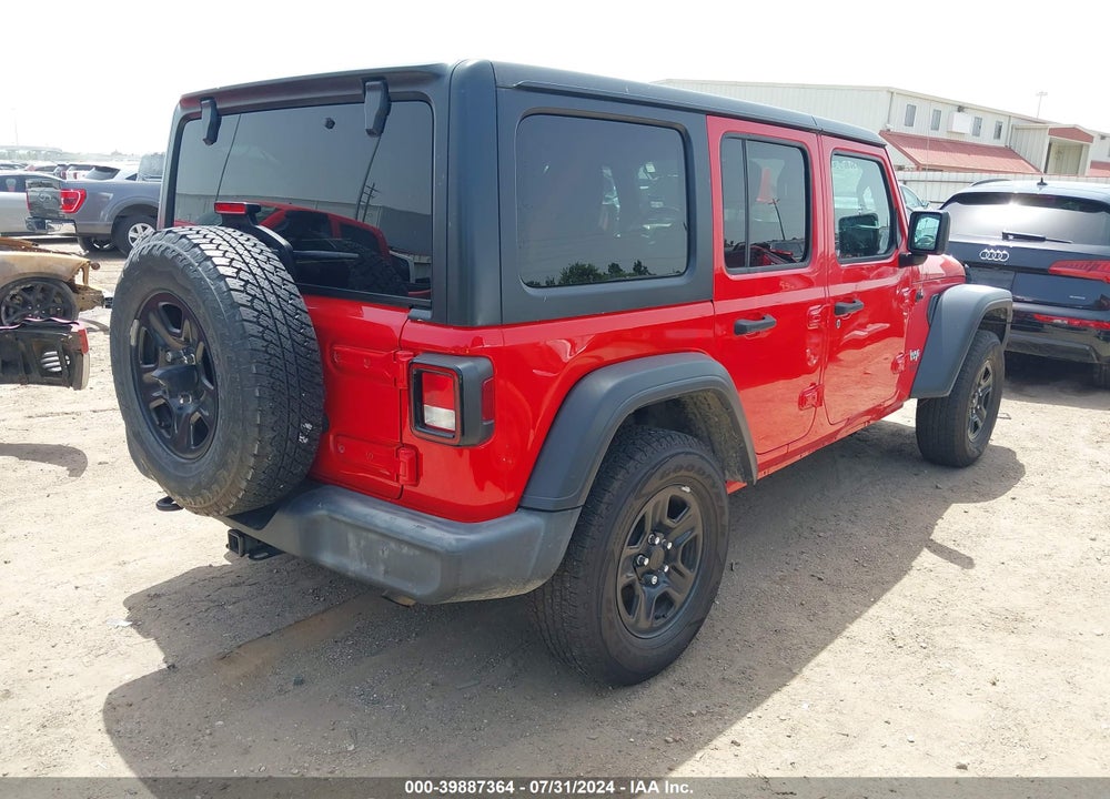 2018 JEEP WRANGLER UNLIMITED SPORT 4X4 VIN: 1C4HJXDN7JW298981