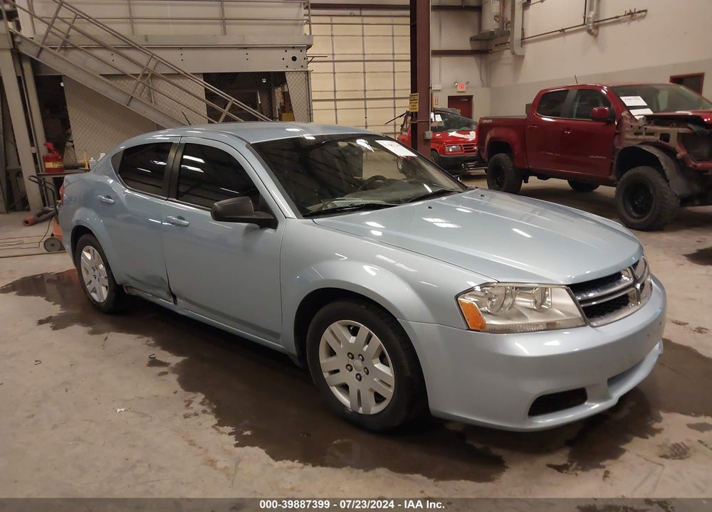 2013 DODGE AVENGER SE V6 VIN: 1C3CDZAG4DN747888