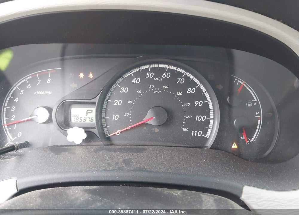 2012 TOYOTA SIENNA LE 7 PASSENGER VIN: 5TDJK3DC2CS039176