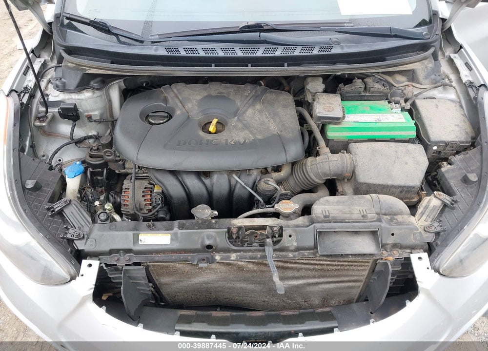 2012 HYUNDAI ELANTRA GLS PZEV VIN: 5NPDH4AE5CH091561