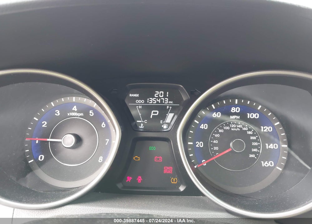 2012 HYUNDAI ELANTRA GLS PZEV VIN: 5NPDH4AE5CH091561